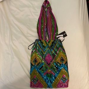 All Types Sequin Mini Dress - Fashion Nova